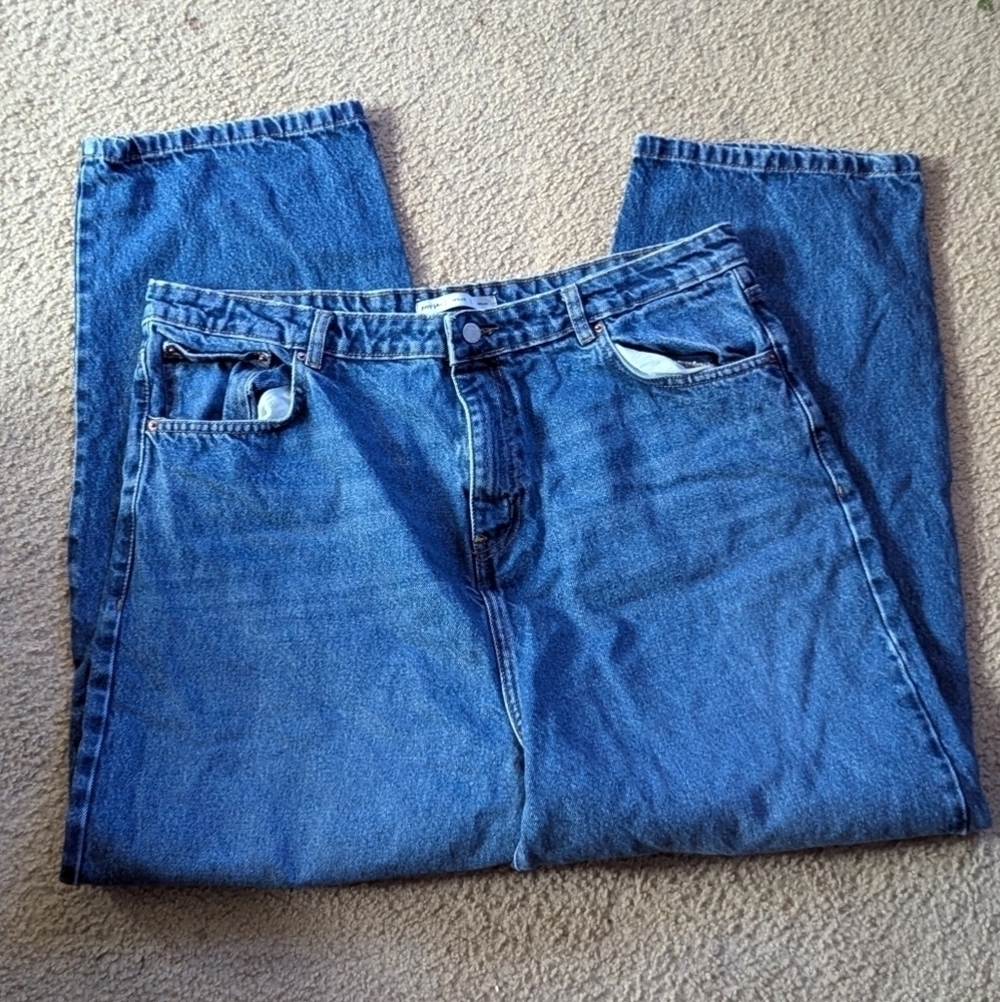 Nasty Girl Mills Mom Medium Wash Denim Jeans Size 14